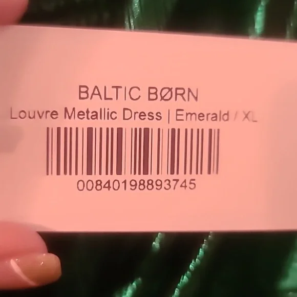 Baltic Born Shimmering Green Dress - Picture 2 of 2